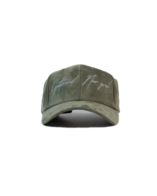Suede GT Curved Hat Olive