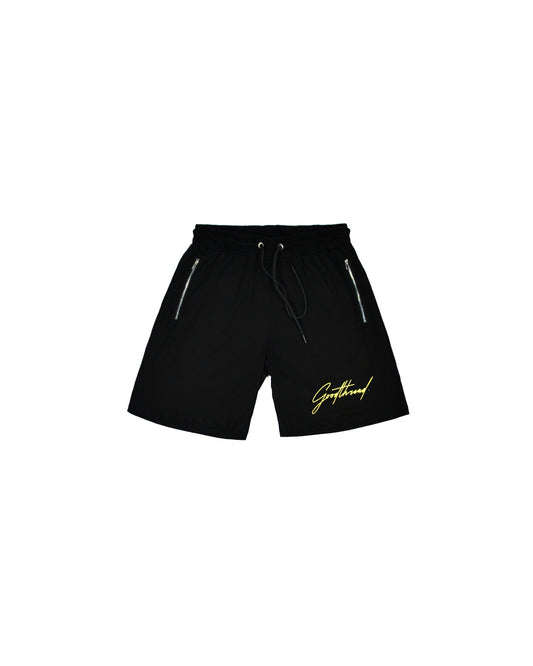 Black Gold Comfy Zip Shorts