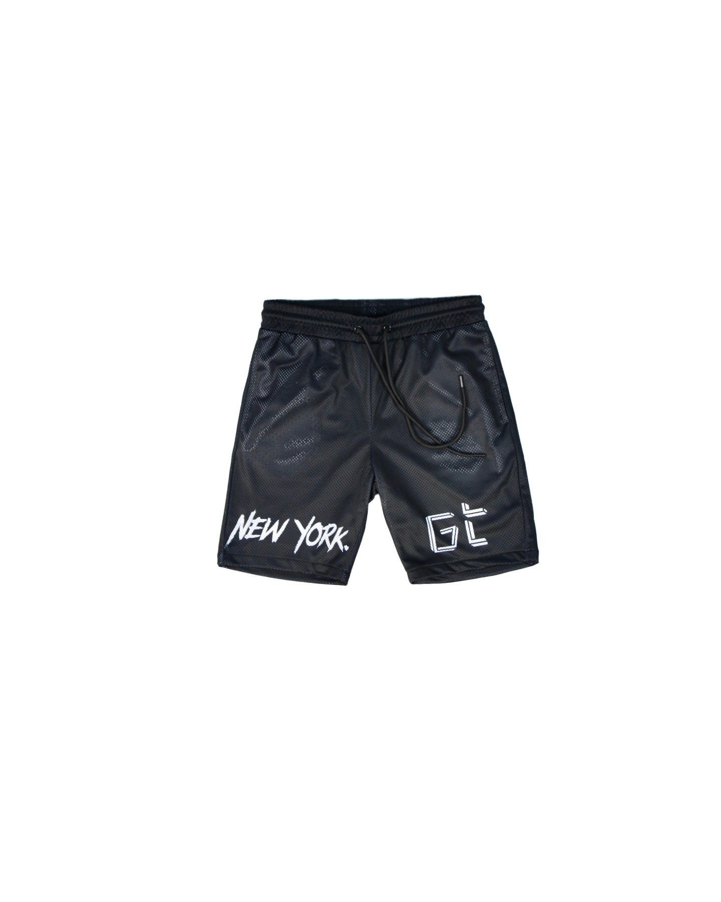 Black Mesh NY Shorts