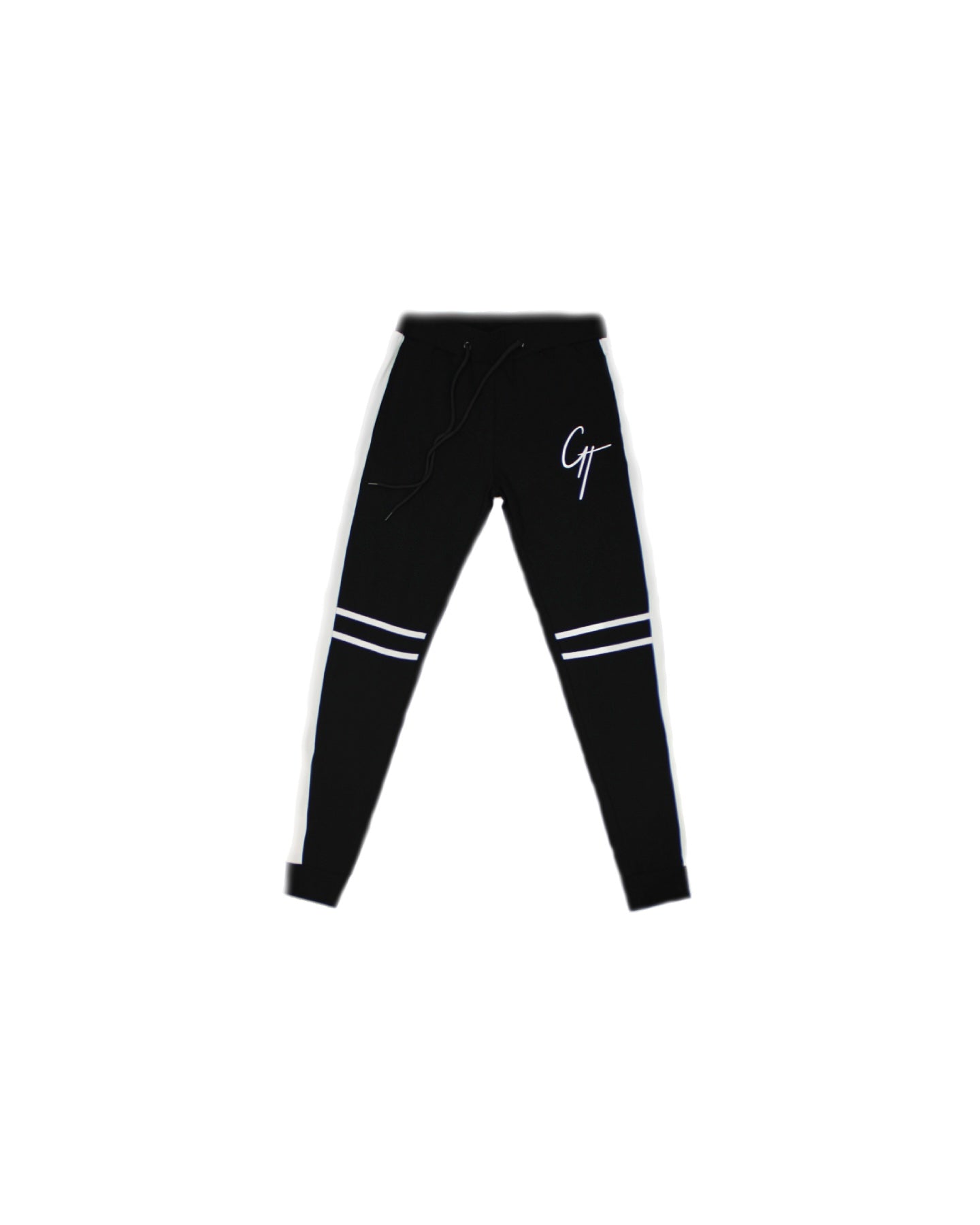 Womens GT Black and White Stripe Joggers